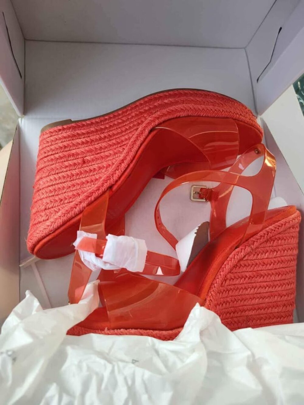 $40 NEW Aldo Zerrasen Jelly Wedge Size 8.5/39